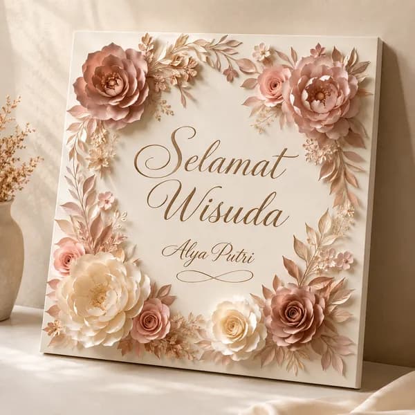 Congratulation Board Persegi